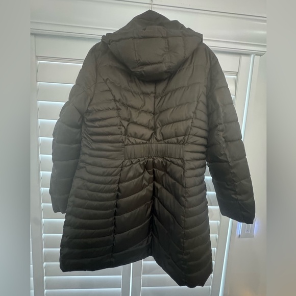 Laundry By Shelli Segal Dark Green Puffer Coat - Picture 3 of 4